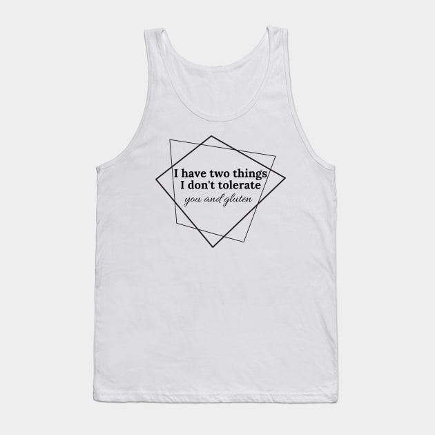 Gluten Intolerant Tank Top by Gluten Free Traveller